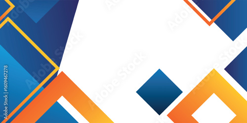 Modern Geometric Abstract Background With Colorful Shapes, Gradient Diamonds, And Clean Design Elements, Ideal For Business, Technology, And Presentations.