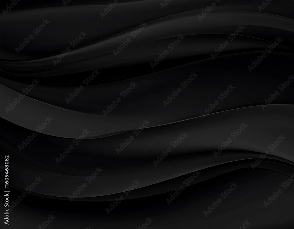 Fototapeta premium Abstract dark black wavy background
