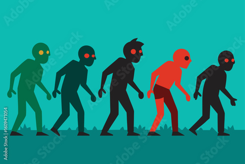 group survivors pretending zombies