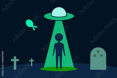 alien hologram guiding survivors