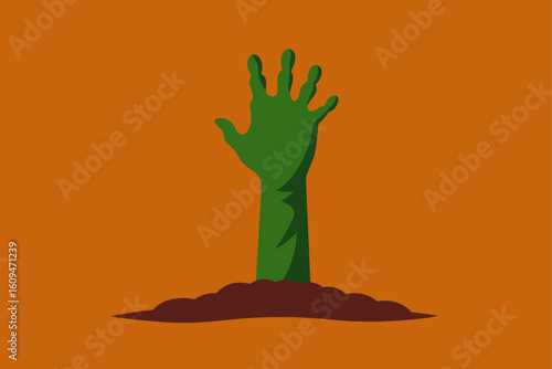 lone zombie hand ground