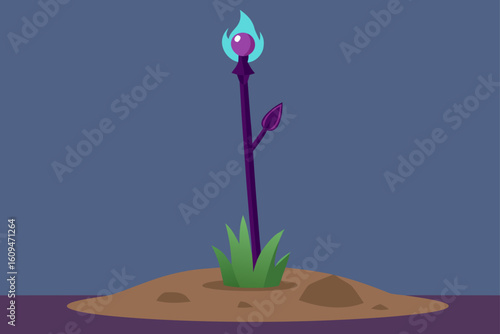 magical staff controlling undead