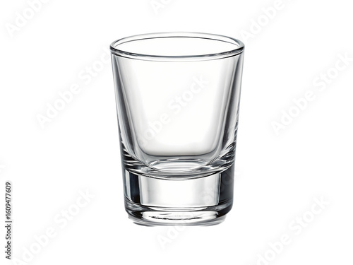 Wallpaper Mural Clear Glass Shot Glass on White Background on transparent background Torontodigital.ca