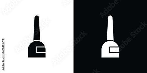 Eyeliner bottle icon. black and white line icons pack.
