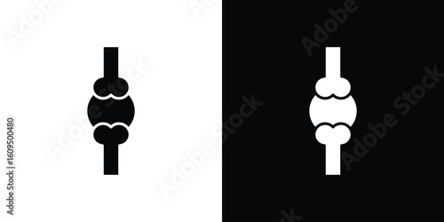 Herniated disc icon. black and white line icons pack.
