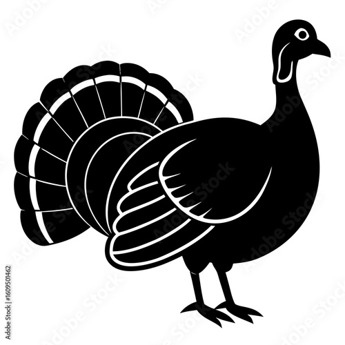 vector illustration of a turkey