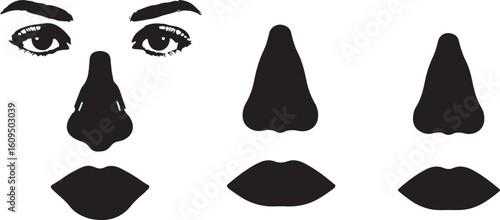 A silhouette of a person wearing virtual reality goggles, immersed in a minimalist digital world with another user.