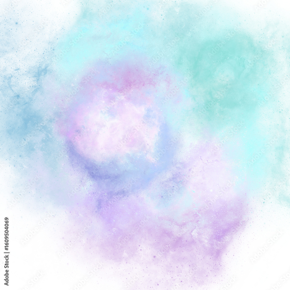 Fototapeta premium Pastel Nebula Galaxy PNG