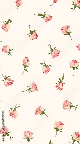 seamless background with roses