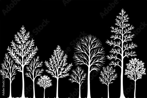 ree Silhouettes Bundle | Tree Vector Clipart