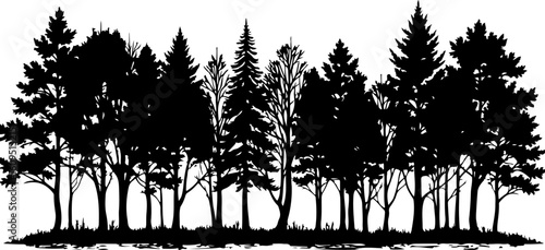 ree Silhouettes Bundle | Tree Vector Clipart