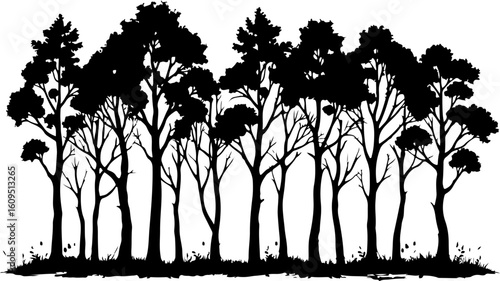 ree Silhouettes Bundle | Tree Vector Clipart