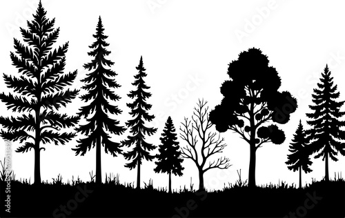ree Silhouettes Bundle | Tree Vector Clipart
