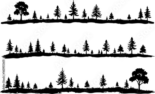 ree Silhouettes Bundle | Tree Vector Clipart