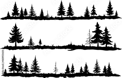 ree Silhouettes Bundle | Tree Vector Clipart