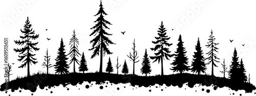 ree Silhouettes Bundle | Tree Vector Clipart