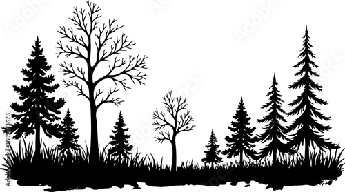 ree Silhouettes Bundle | Tree Vector Clipart