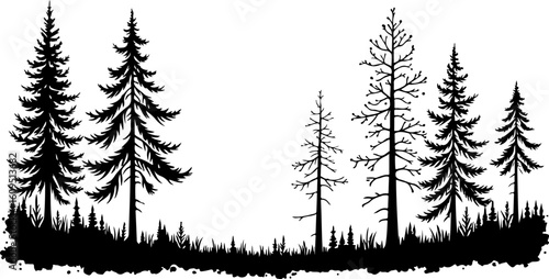 ree Silhouettes Bundle | Tree Vector Clipart