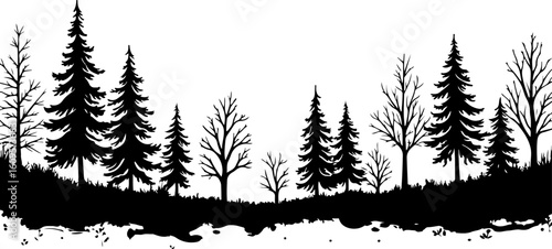 ree Silhouettes Bundle | Tree Vector Clipart