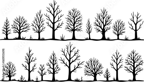 ree Silhouettes Bundle | Tree Vector Clipart