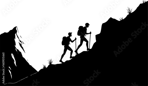 People on the top of the mountain, silhouette, sunset, people, mountain, sky, hill, sunrise, nature, landscape, sun, couple, person, woman, walking, hiker, family, travel, boy, hiking, photographer, e