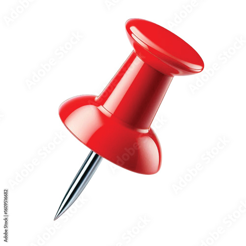 Red Pushpin Office Supplies Pin
