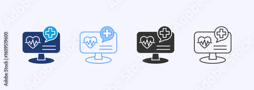 Online Icon Set Multiple Style Collection
