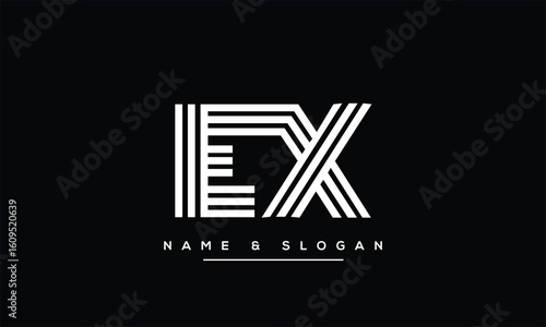 EX, XE, E, X Abstract Letters Logo Monogram