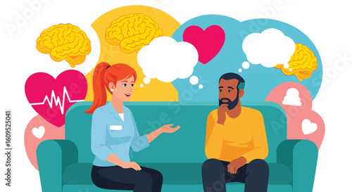 Psychotherapy Session Mental Health Emotional Communication Brain Heart