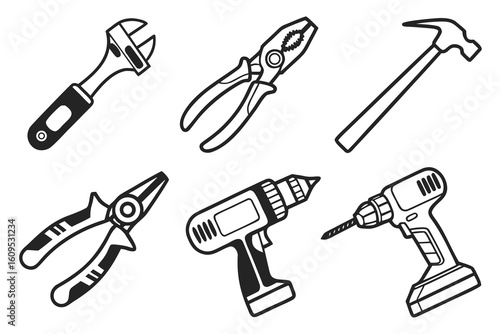 Collection of Hand Tools and Power Tools.