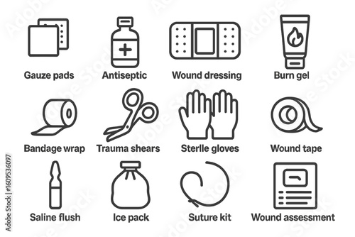 Essential first aid supplies for emergency preparedness and safety