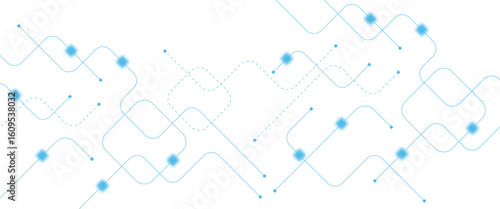Abstract futuristic technology background. Technology background with crossed lines and dots.