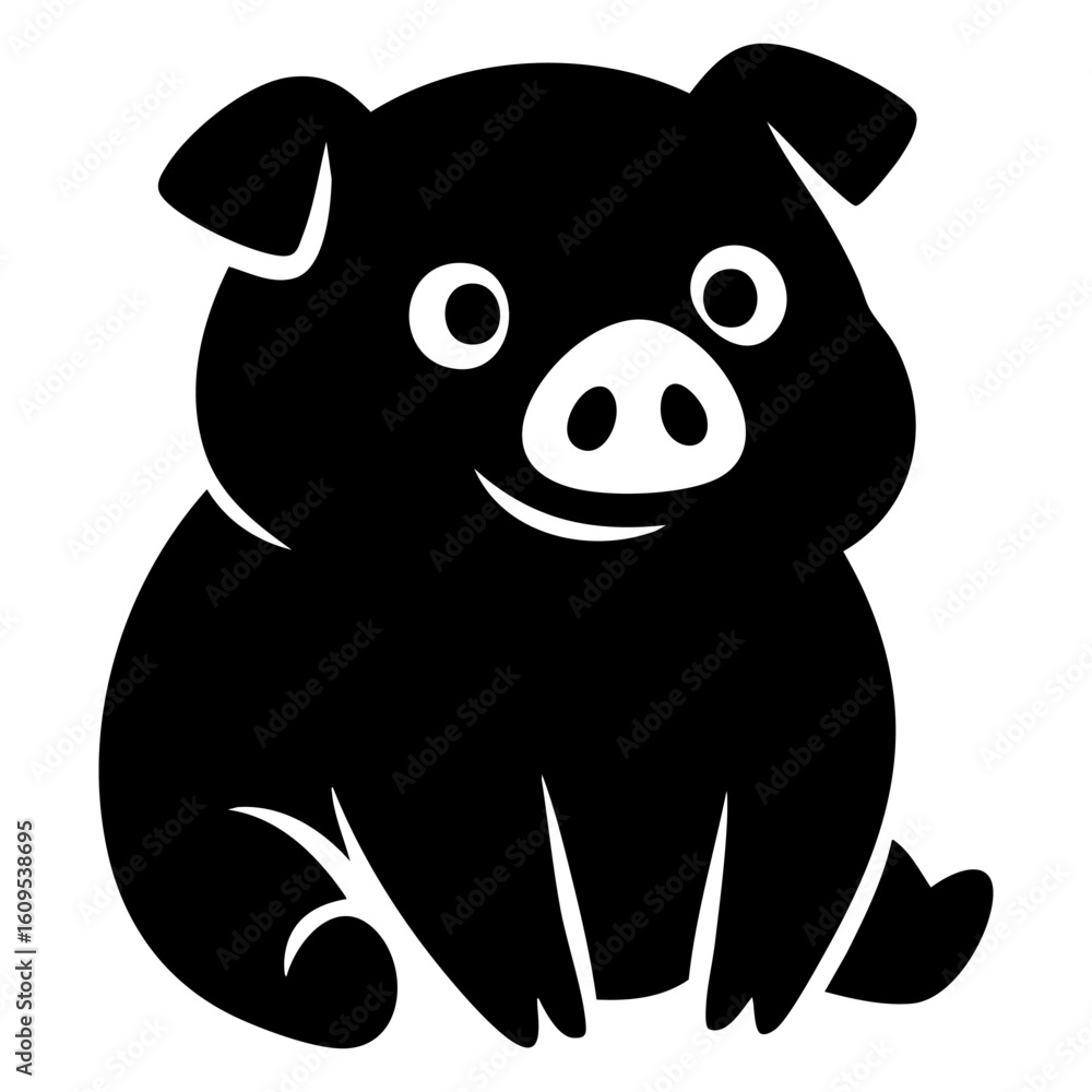 Fototapeta premium cute pig