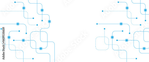 Abstract futuristic technology background. Technology background with crossed lines and dots.