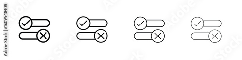 Boolean icon illustration sign collection. vector symbol or logo.