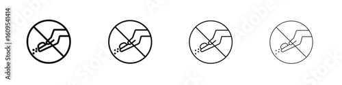 Do not feed the animals signs illustration sign collection. vector symbol or logo.