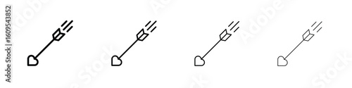 Love arrow icon illustration sign collection. vector symbol or logo.
