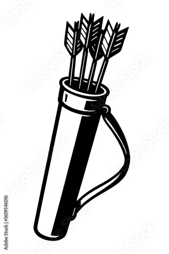 Aim True - Archery Quiver Filled with Arrows for Practice