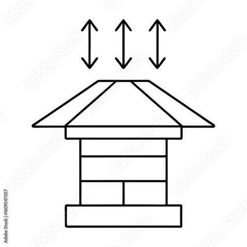Vector Design of an Efficient Chimney Cap with Wind Flow