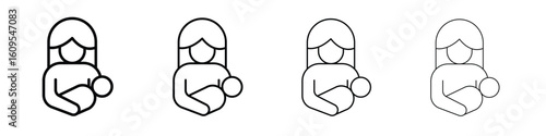 Postnatal care icon illustration sign collection. vector symbol or logo.