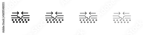 Skin healing icon illustration sign collection. vector symbol or logo.