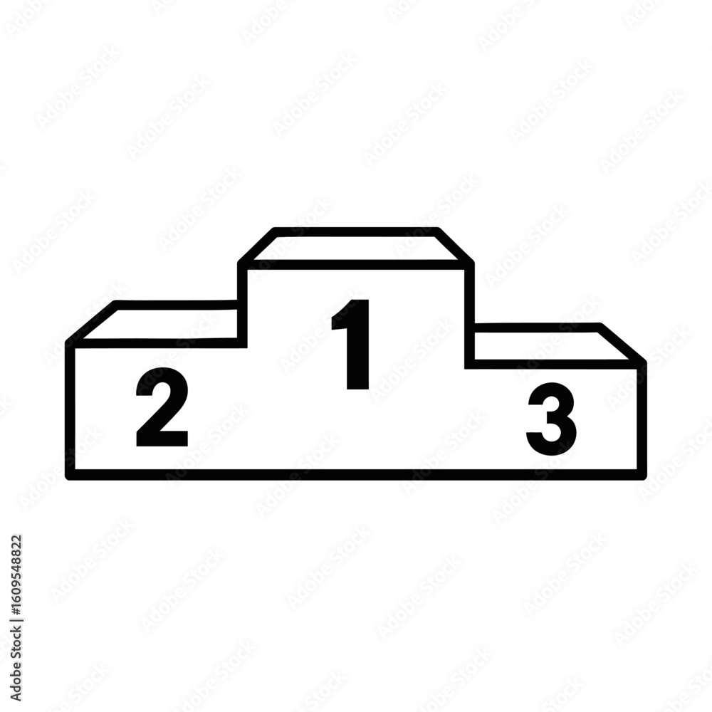 Classic Winners Podium - Symbol of First, Second, and Third Place in Sport and Competition Classic Winners Podium - Symbol of First, Second, and Third Place in Sport and Competition