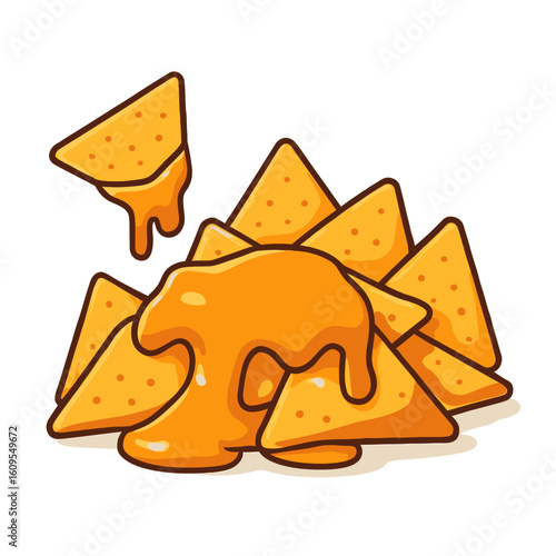 Crispy Nachos Covered in Delicious Melty Cheese Sauce