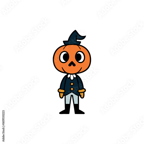 halloween pumpkin man
