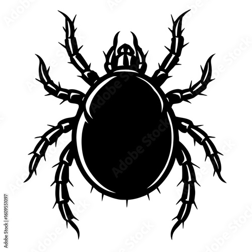 Detailed Tick Insect - A Common Parasitic Arachnid Illustration