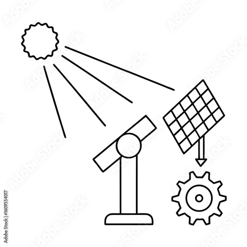 Solar Tracker Design Panel Following Sun Trajectory for Renewable Energy System