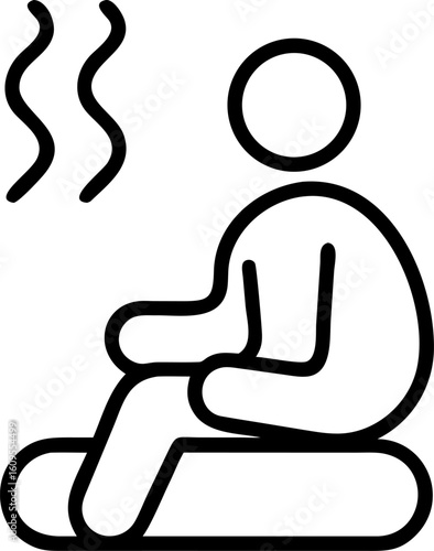 Icon design of a running disabled man and woman silhouette symbol, perfect for business or public signs