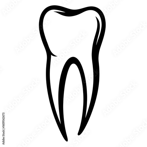 Simple Human Tooth Design for Dental Health Concepts 1