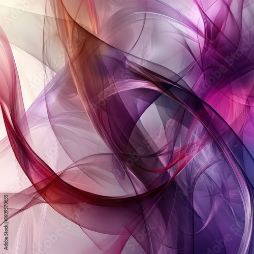 Abstract Colorful Smoke Art – Purple, Pink, and Red Swirling Lines on Dark Background – Vibrant Digital Texture for Creative Design