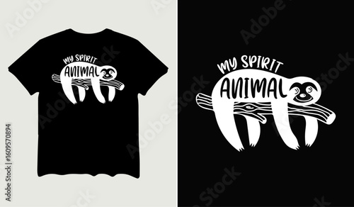 My spirit animal t-shirt design for t-shirt quotes or poster svg printable cut file